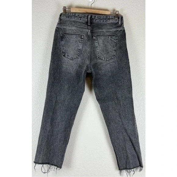 All Saints Women's Mast  Straight Leg Cropped Raw Hem Jeans, size 31 - Picture 5 of 7